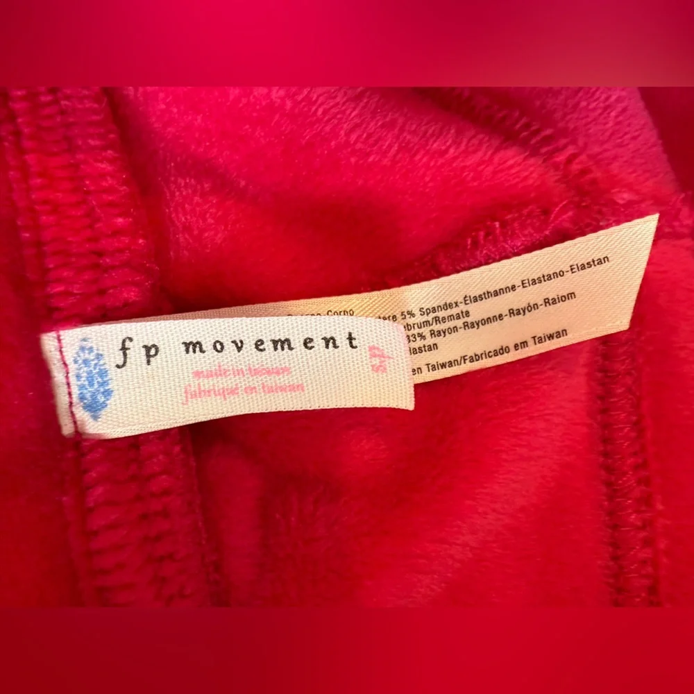 FP Movement by Free People Velvet Hoodie & Joggers Set in Fuchsia